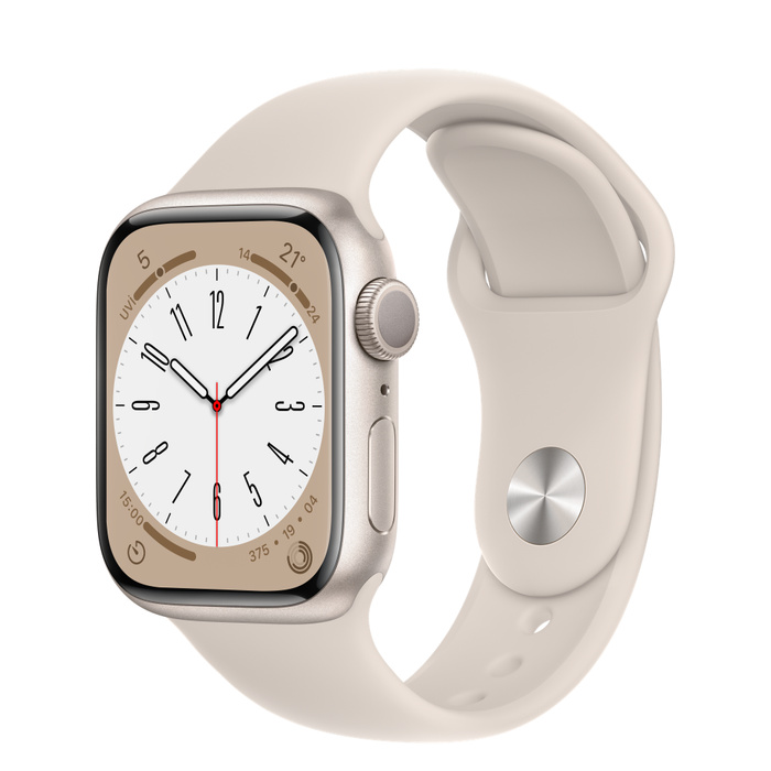 Apple Watch Seri 8 41mm (GPS) Alüminyum Kasa Yıldız Işığı MNP63TU/A - Yenilio Outlet
