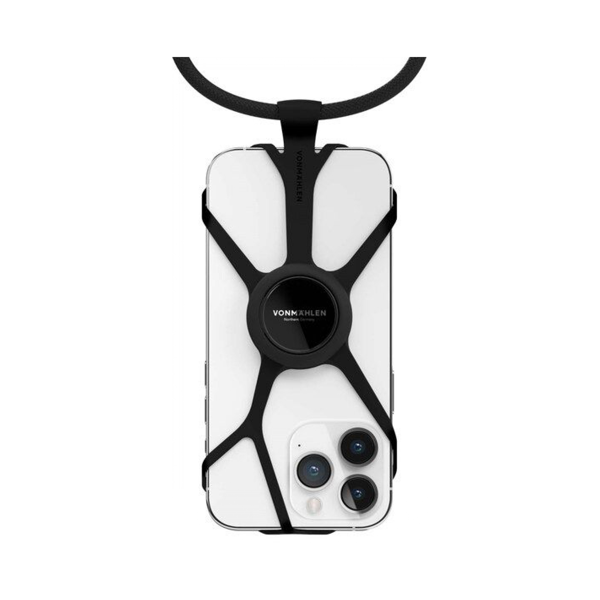 Vonmahlen - Infinity Plus Black Evrensel Telefon Kayışı + Telefon Tutacağı