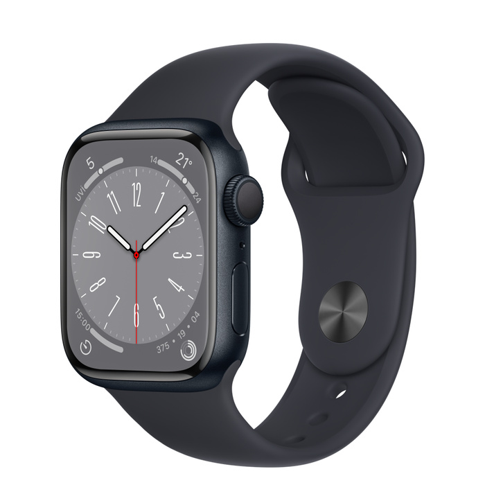 Apple Watch Seri 8 41mm (GPS) Alüminyum Kasa Gece Yarısı MNP53TU/A - Yenilio Yenisi
